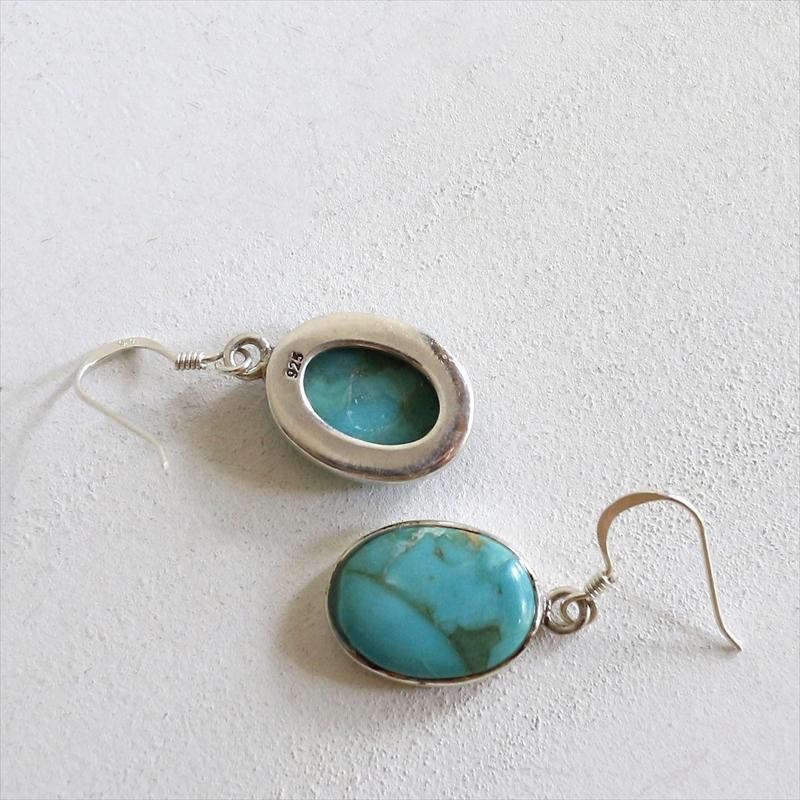ターコイズシルバーピアス　オーバル |  | 03