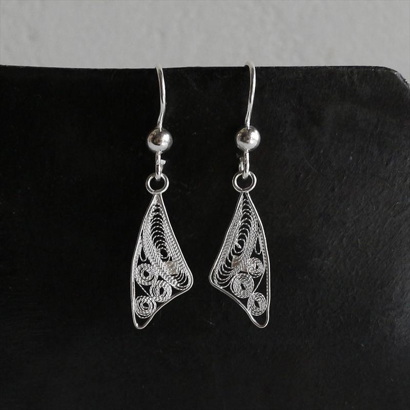 シルバーピアス　シルバー925/トルコハンドメイド テルキャリ  Telkari Siliver earring, Turkish Handmade |  | 03