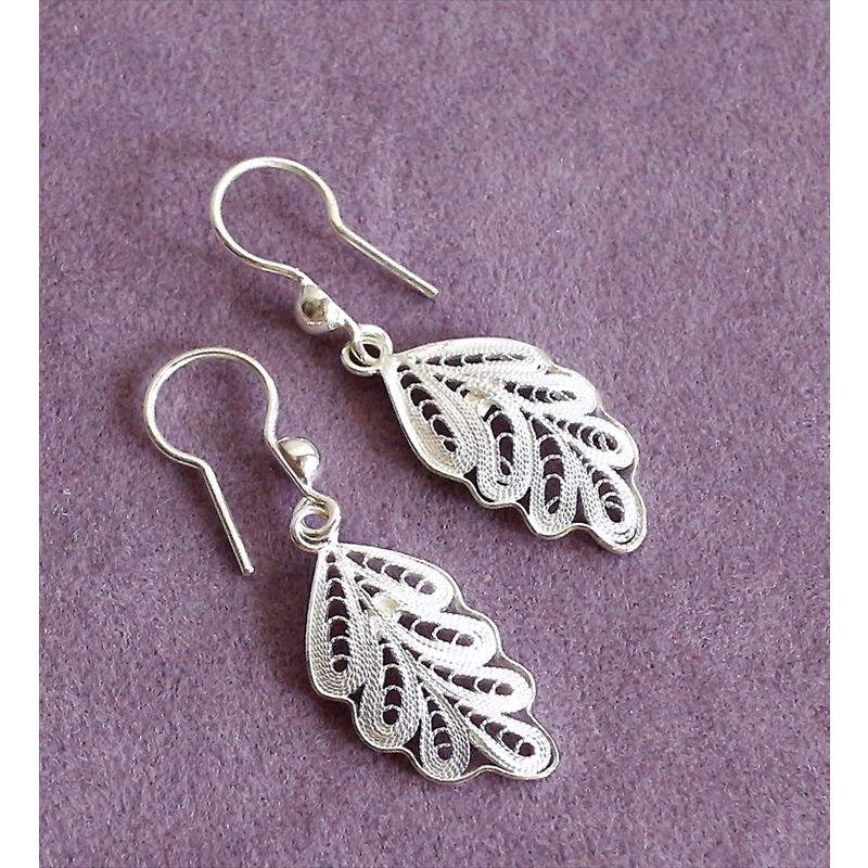 シルバーピアス　シルバー925/トルコハンドメイド テルキャリ  Telkari Siliver earring, Turkish Handmade |  | 01