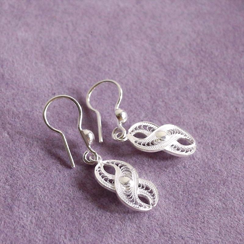 シルバーピアス　シルバー925/トルコハンドメイド テルキャリ  Telkari Siliver earring, Turkish Handmade |  | 01