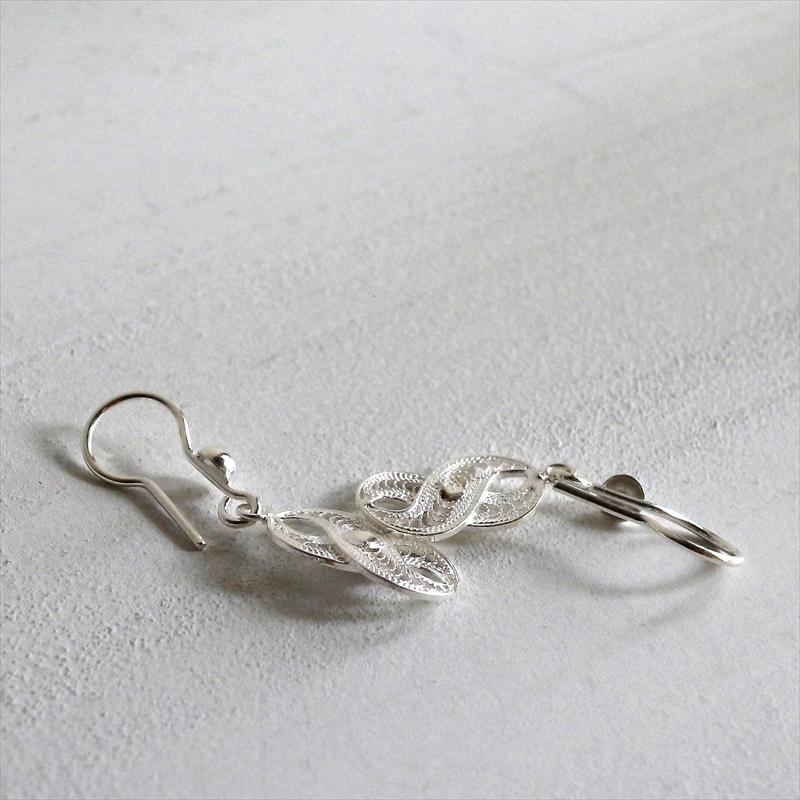 シルバーピアス　シルバー925/トルコハンドメイド テルキャリ  Telkari Siliver earring, Turkish Handmade |  | 02