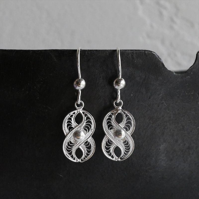 シルバーピアス　シルバー925/トルコハンドメイド テルキャリ  Telkari Siliver earring, Turkish Handmade |  | 04
