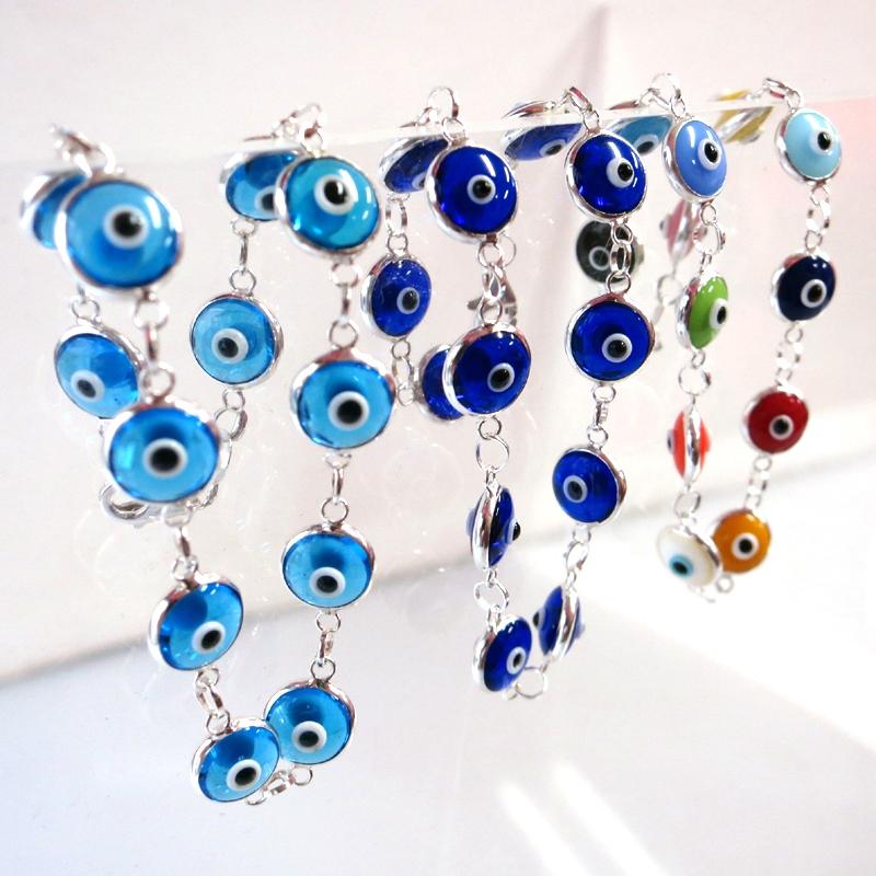 ナザルボンジュウ ブレスレット コバルトブルー 　トルコ製 ガラス＆シルバー　925 |  | 04