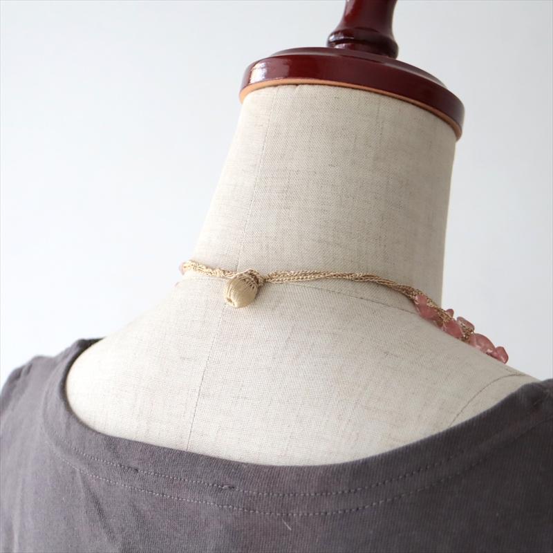 トルコのレース「オヤ」ネックレス　デイジー パープル ペールイエロー |  | 02