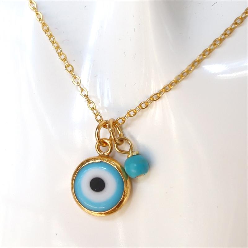 ナザルボンジュウ・ペンダント　スカイブルー Turkish Evel Eye, Nazarboncug | 