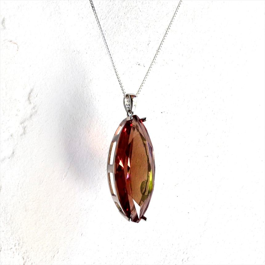 ズルタナイト アーモンド形シルバーネックレス ペンダント |  | 02
