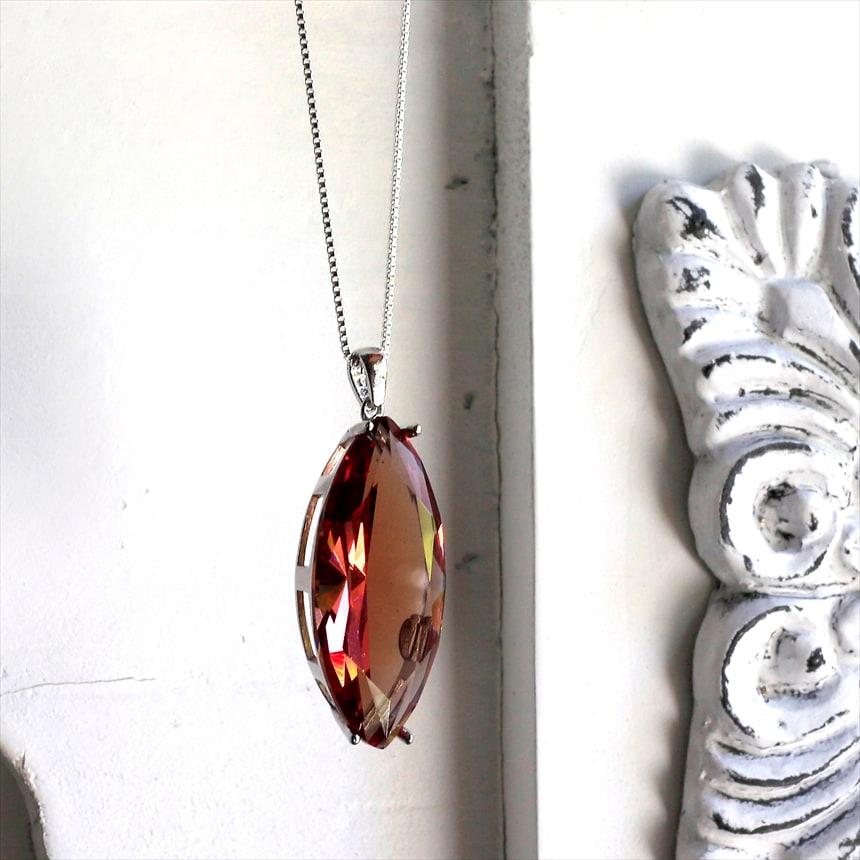 ズルタナイト アーモンド形シルバーネックレス ペンダント |  | 03