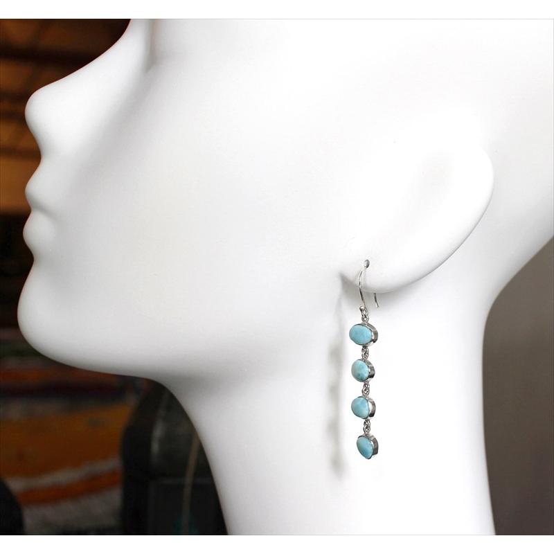 ラリマー4ドロップピアス Jaipur ジャイプールジュエリー silver925 |  | 03