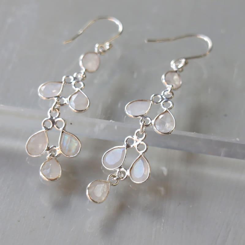 レインボームーンストーンピアス Jaipur ジャイプールジュエリー silver925 |  | 03