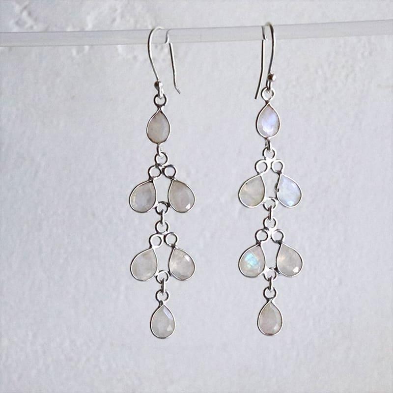 レインボームーンストーンピアス Jaipur ジャイプールジュエリー silver925 |  | 04