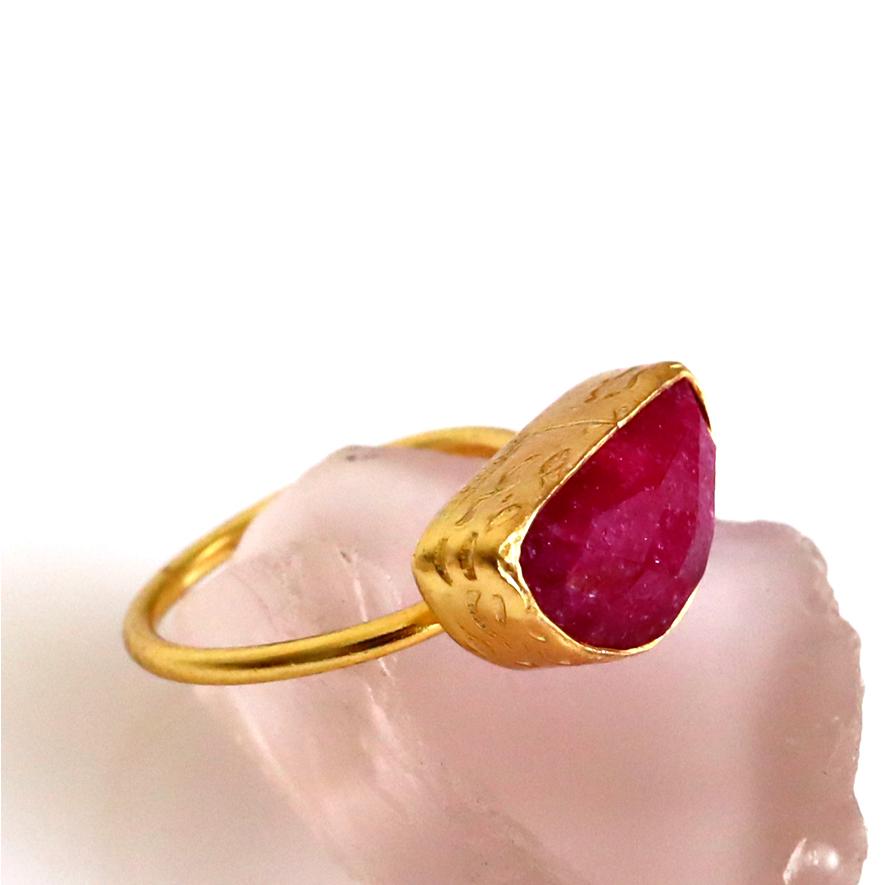 ルビー 半月型 リング クォータームーン /　Ruby Ring Arsameia | ブランド登録なし | 01