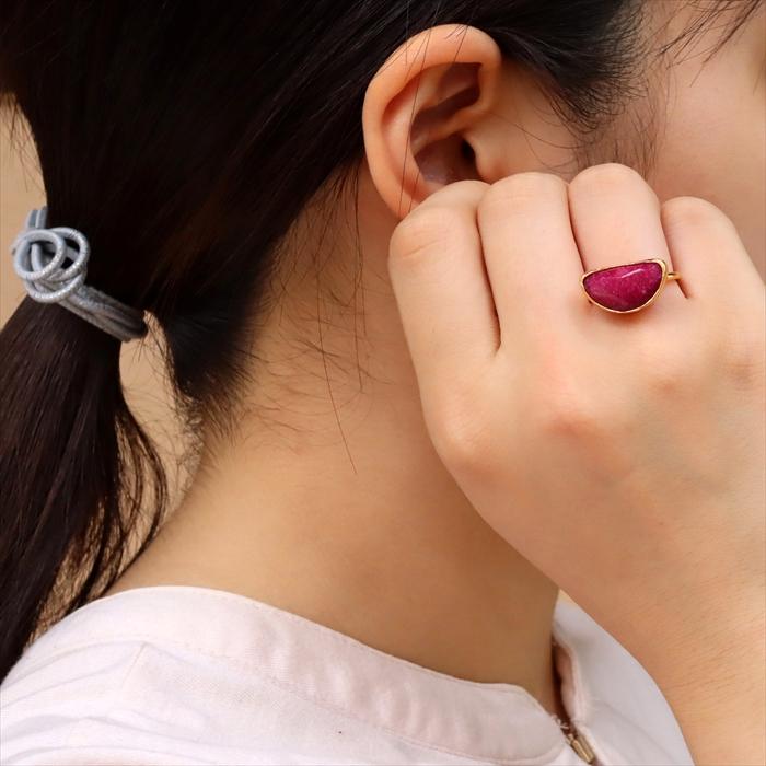 ルビー 半月型 リング クォータームーン /　Ruby Ring Arsameia | ブランド登録なし | 05