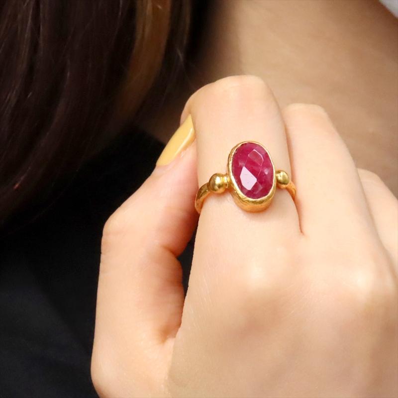 ルビー  リング /天然石 オーバル Ruby Ring アルサメイア トルコジュエリー | ブランド登録なし | 04