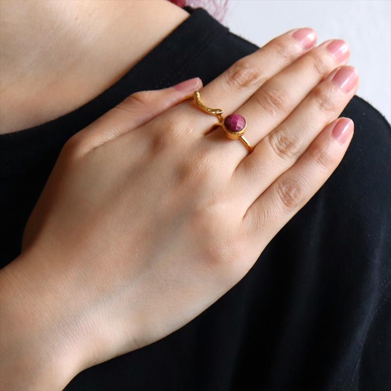 ルビー ２連リング サークル 22KGP アルサメイア トルコジュエリー Ruby Ring | ブランド登録なし | 06