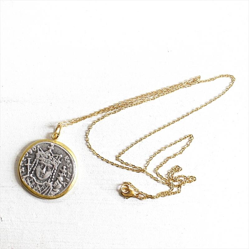 アンティークコインペンダント ビザンティン帝国 ゴールド&シルバーコンビ K22GP |  | 01
