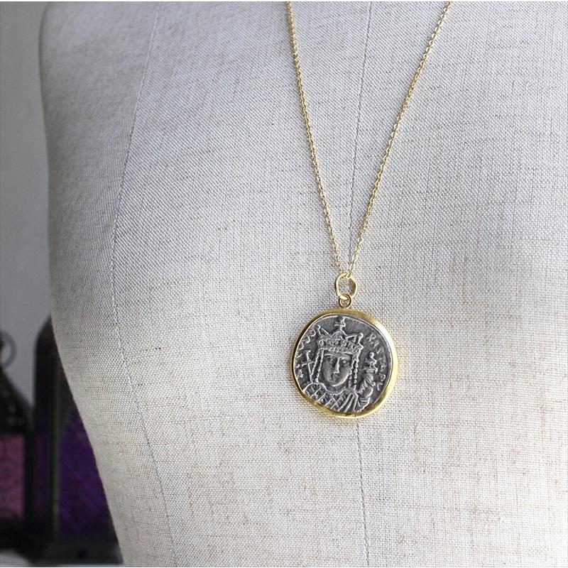 アンティークコインペンダント ビザンティン帝国 ゴールド&シルバーコンビ K22GP |  | 05