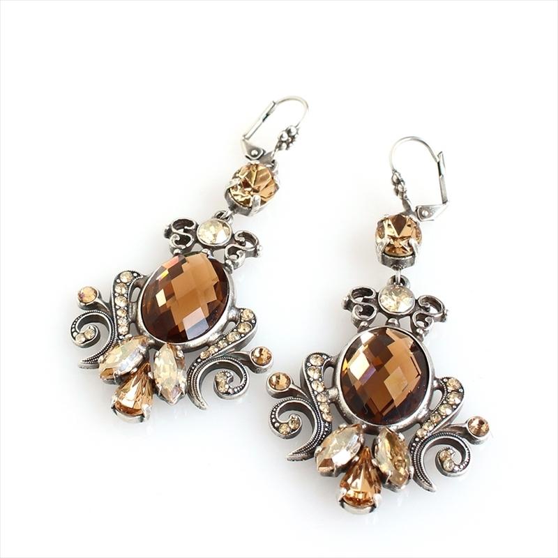 マリアナ Mariana Spirit of Design/スワロフスキー・ピアス ブラウントパーズ | 