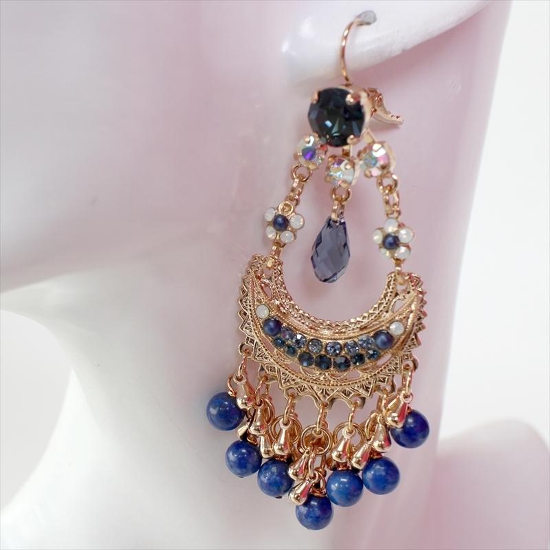 コスチュームジュエリー　マリアナ　Mariana Rabbit ピアス サファイア・ブルーグラデーション |  | 02