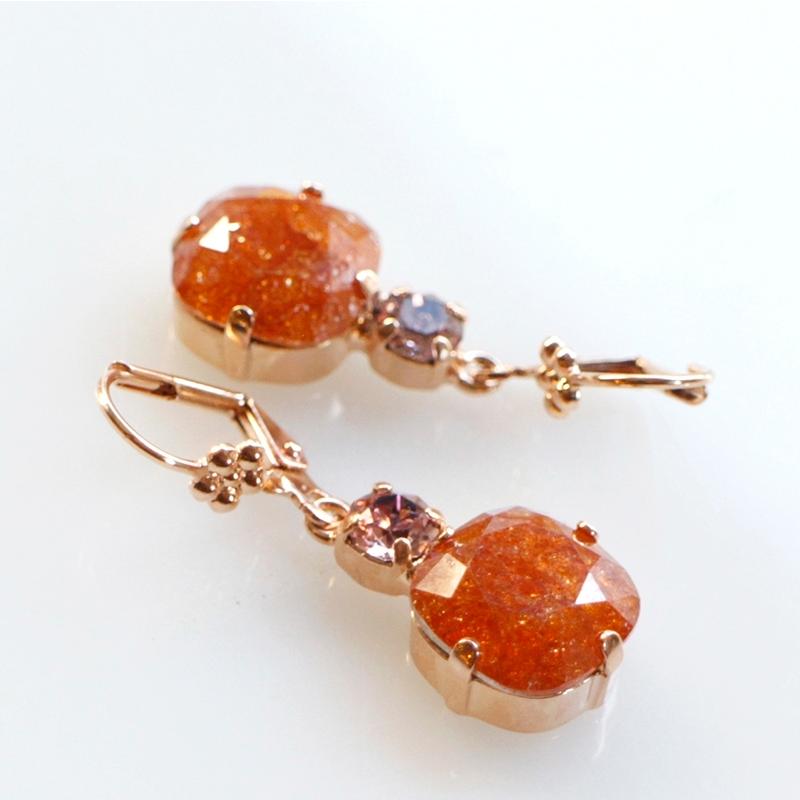 マリアナ Live in Color/ピアス イスラエル・コスチュームジュエリー スワロフスキーガラスビーズ ひと粒 |  | 01