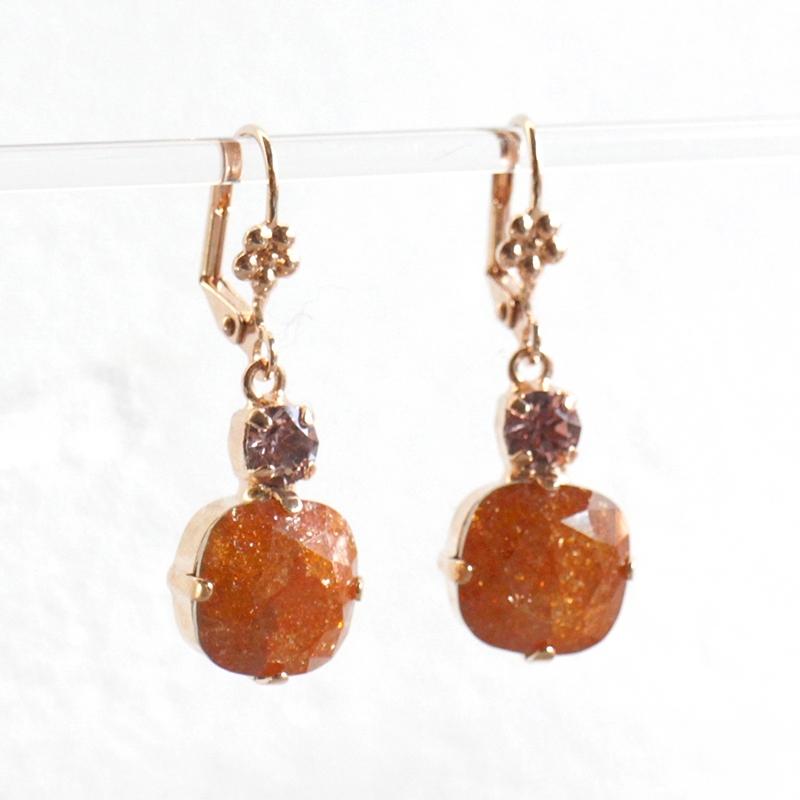 マリアナ Live in Color/ピアス イスラエル・コスチュームジュエリー スワロフスキーガラスビーズ ひと粒 |  | 02