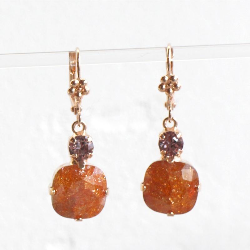 マリアナ Live in Color/ピアス イスラエル・コスチュームジュエリー スワロフスキーガラスビーズ ひと粒 |  | 03