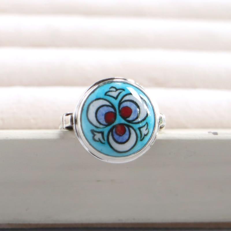 キュタフヤ陶器 シルバーリング 13号 チントマニ | 