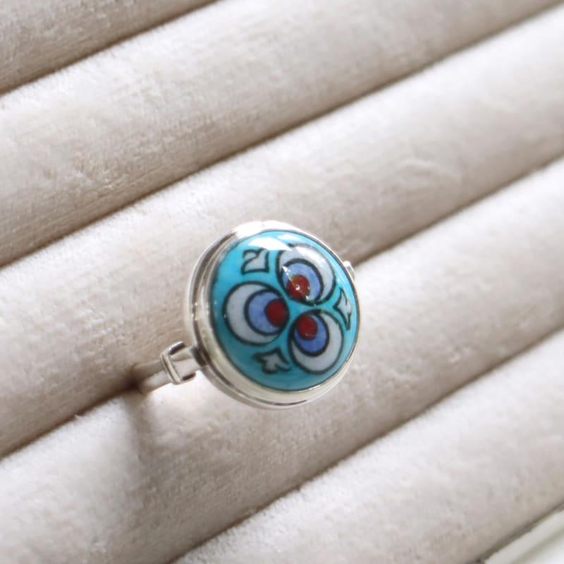 キュタフヤ陶器 シルバーリング 13号 チントマニ |  | 04