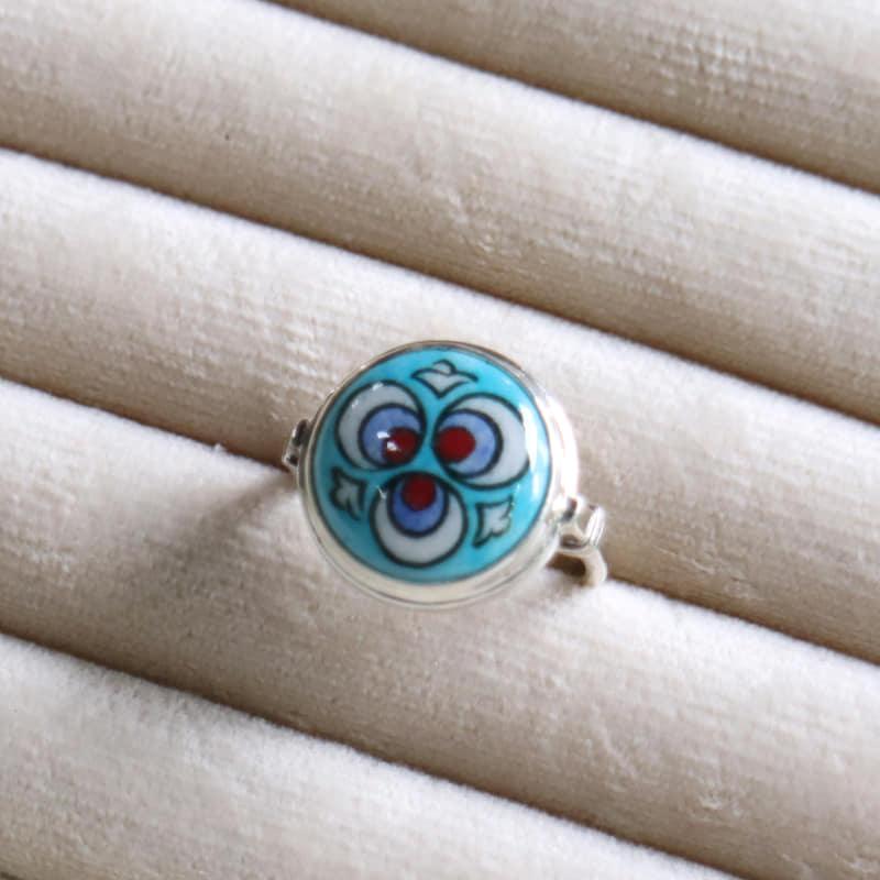 キュタフヤ陶器 シルバーリング 13号 チントマニ |  | 05