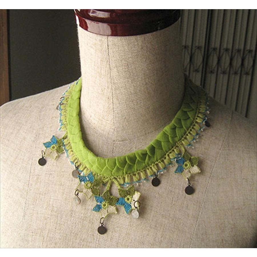 トルコの可憐な伝統レース　イーネオヤ 星のオヤとコットンコードのチョーカー |  | 04