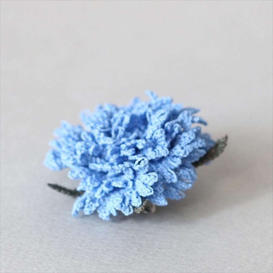 イーネ・オヤ　ブローチ/カーネーション　水色 フラワーコサージュ・トルコ伝統レース |  | 01