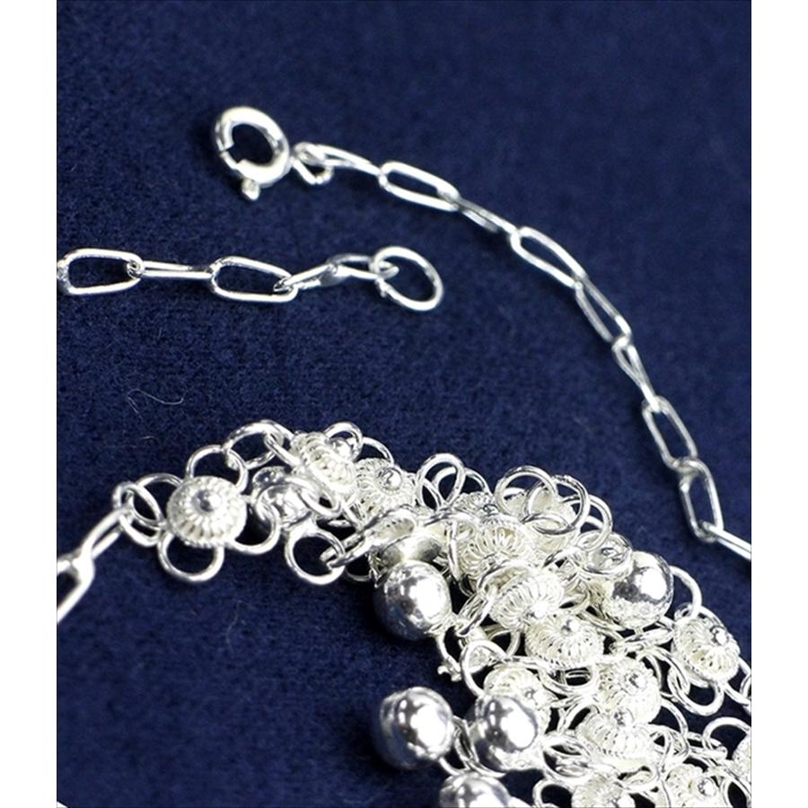 アラブの伝統工芸シルバー 925＜ベイパザル＞ハンドメイドネックレス３段チェーン　Beypazar |  | 02