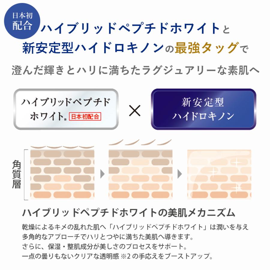 アンプルール クリーム ラグジュアリーホワイト ザ・クリーム 50g 保湿/透明感/ハリ/ハイドロキノン/ドクターズコスメ/送料無料/プレゼント/ペプチド/くすみの画像