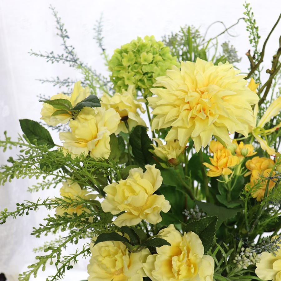 開業祝い 開業祝 開店祝い 新築祝い 造花 インテリア 高級 おしゃれ アーティフィシャルフラワー 開院祝い 花 プレゼント Tall 黄色いバラアレンジ A 花ギフト 贈り物 アンプール 通販 Yahoo ショッピング