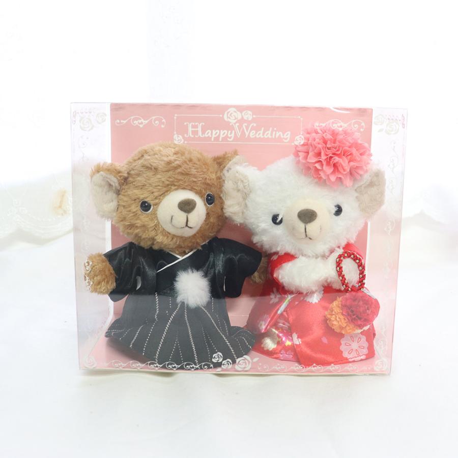 結婚式 電報 おしゃれ 祝電 ぬいぐるみ くま 結婚祝い 和装