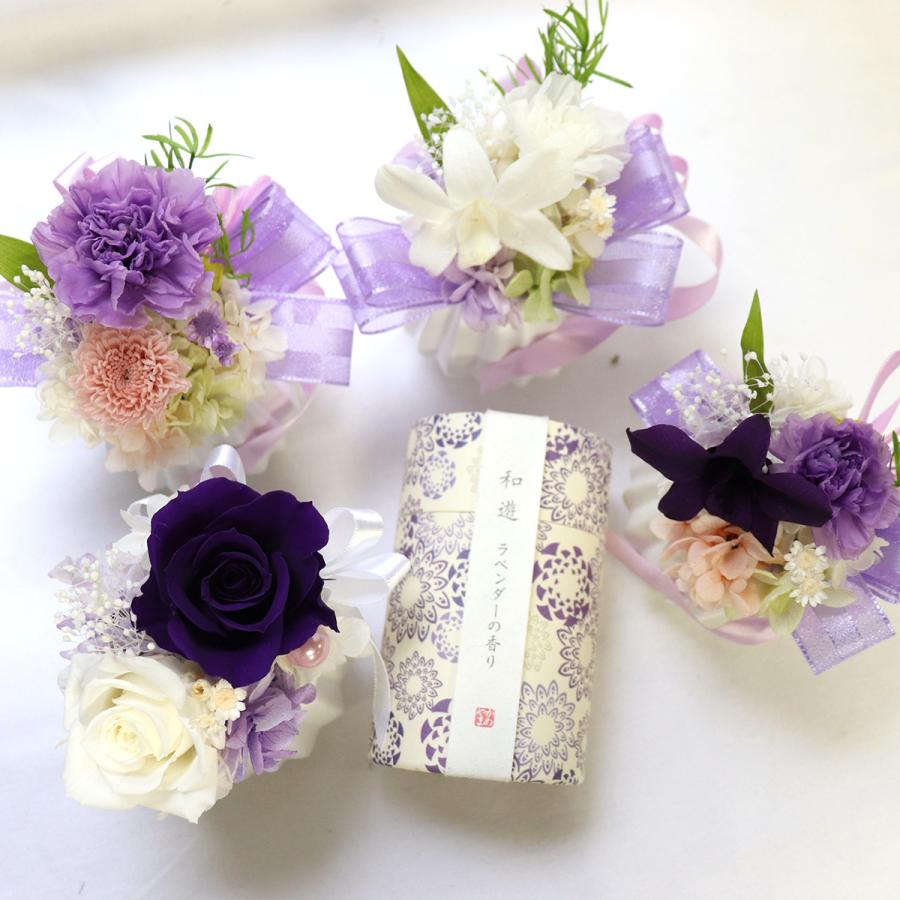 喪中見舞い 初盆 お供え プリザーブドフラワー 仏花 線香 花 線香