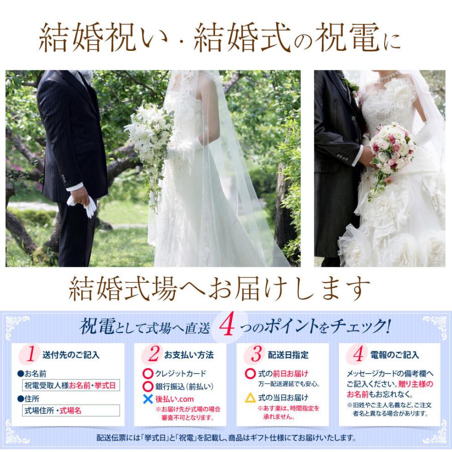 結婚式 電報 結婚祝い 花 入籍祝い プリザーブドフラワー  結婚記念日 友達 お祝い ブリザーブド 結婚式場 おしゃれ  花 祝電 ブルーローズ 「Best wishes」｜ampoule-shop｜09