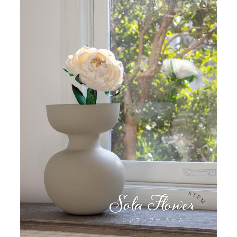 インテリア 花 造花 おしゃれ 高級 ピオニー ソラフラワー ディフューザー ルームフレグランス 玄関 オフホワイト 白 芍薬 花材 Sola Flower デザートピオニー 240 11 069 おしゃれ照明のampoule 通販 Yahoo ショッピング