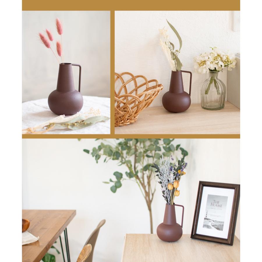 花瓶 おしゃれ ドライフラワー フラワーベース 北欧 小さい アイアン 鉄 割れない 造花 花 ブラウン インテリア 雑貨 花器 海外風 ギフト プレゼント Hunt9 Unpo おしゃれ照明のampoule 通販 Yahoo ショッピング