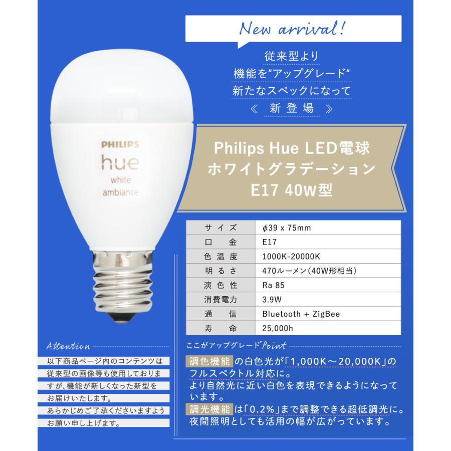 Hue（Philips） LED電球 スマート電球 スマートライト LED 電球 E17