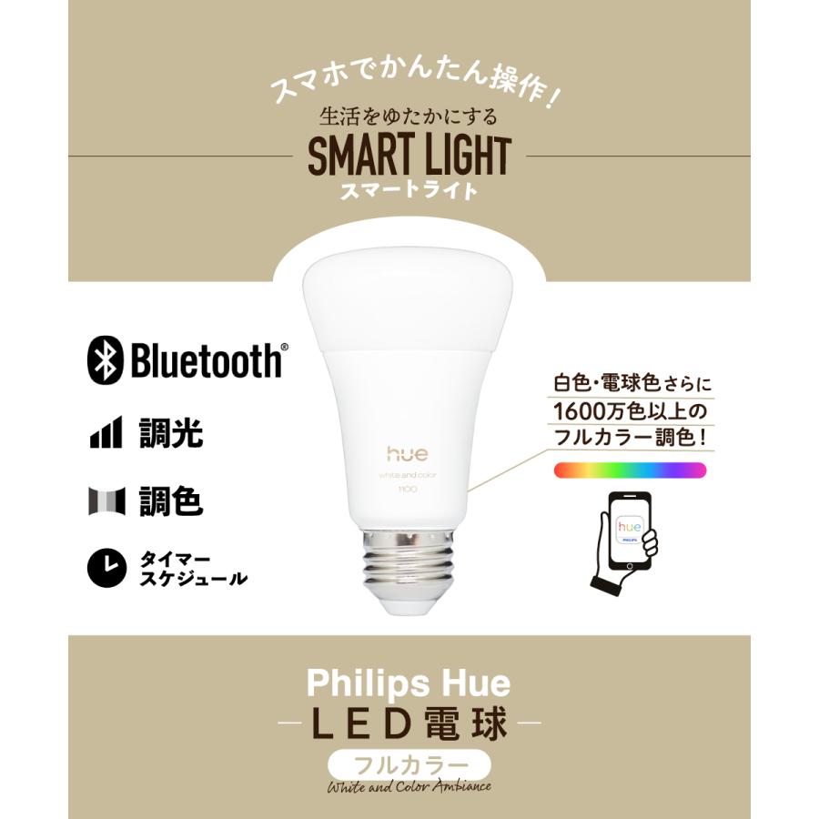 Hue（Philips） PHILIPS Hue LED電球 スマートライト LED 電球 E26 9W