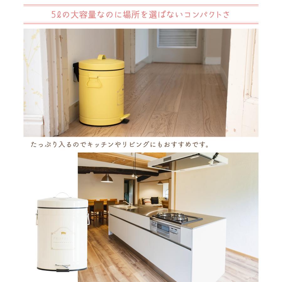 Ampoule公式 ゴミ箱 おしゃれ リビング 北欧 ダストボックス フタ付き 小さめ キッチン 蓋付き 5リットル ペダル式 スチール ホワイト グレー シュプレ Mサイズ Amp Amp おしゃれ照明のampoule 通販 Yahoo ショッピング