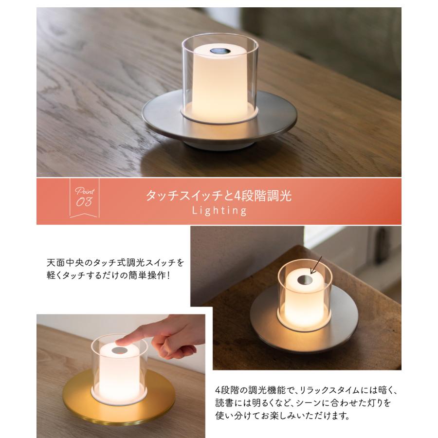 Tubicen CANDLE ポータブルライト Tubicen テーブルランプ おしゃれ キャンドルライト LEDライト