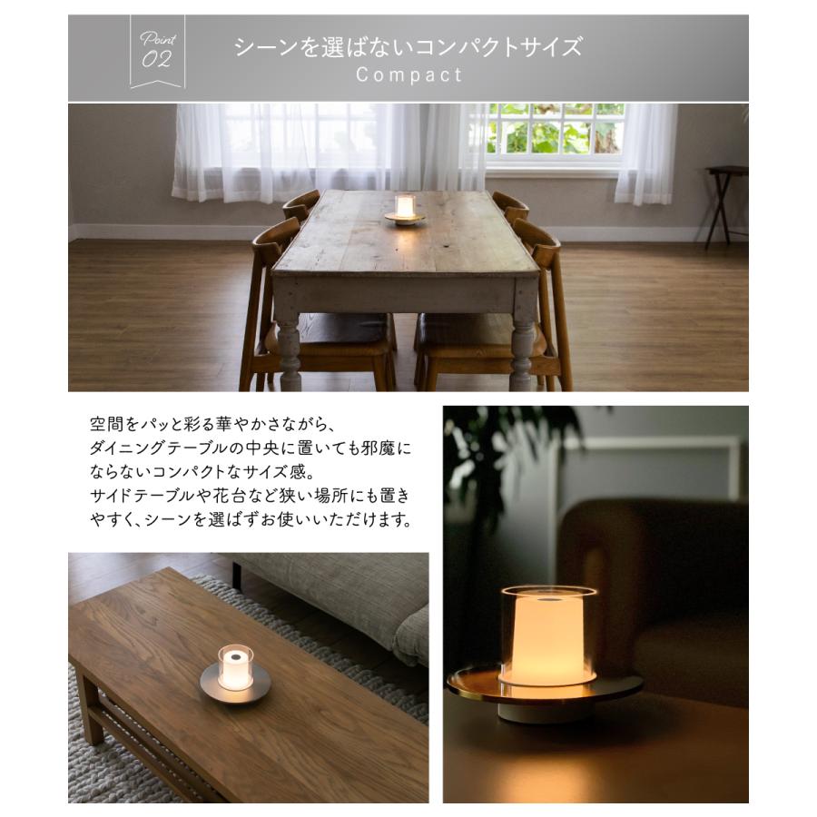 Tubicen CANDLE ポータブルライト Tubicen テーブルランプ おしゃれ キャンドルライト LEDライト