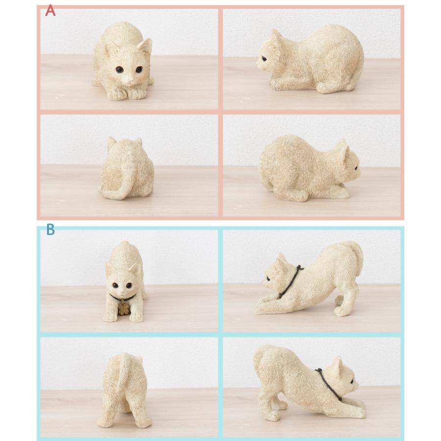 キシマ（KISHIMA） ガーデニング 置物 オブジェ 猫 子猫 ネコ 2匹