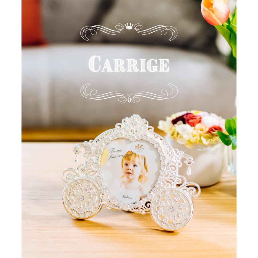 フォトフレーム おしゃれ 写真立て 結婚祝い ウエディング ミニ 卓上 玄関 馬車 キッズ 赤ちゃん かわいい お祝い ギフト プレゼント キャリッジ Carrige キシマ Kp おしゃれ照明のampoule 通販 Yahoo ショッピング