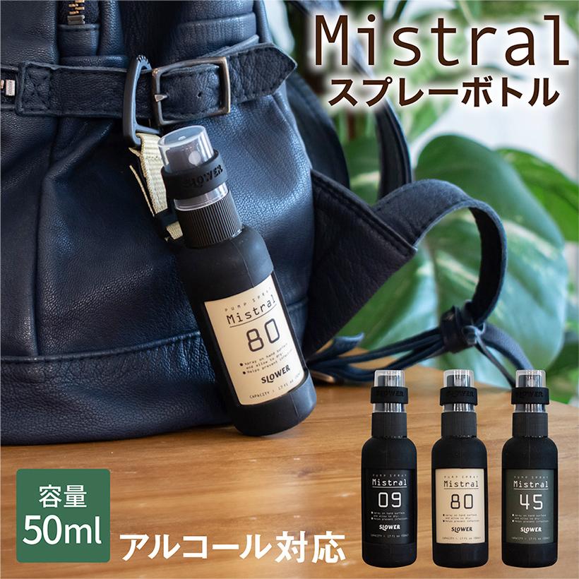 SLOWER（スロウワー） スプレーボトル アルコール対応 50ml ホルダー