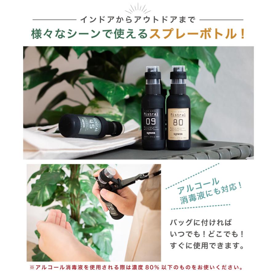 SLOWER（スロウワー） スプレーボトル アルコール対応 50ml ホルダー
