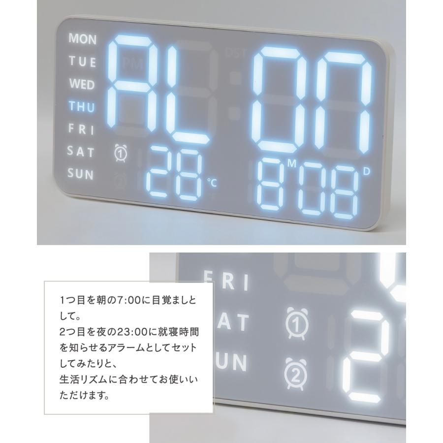SLOWER（スロウワー） 置き時計 壁掛け 時計 デジタル時計 おしゃれ