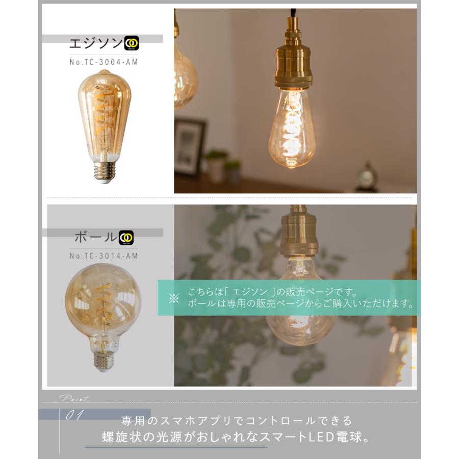 gram eight gram eight LED電球 スマートライト E26 5W おしゃれ