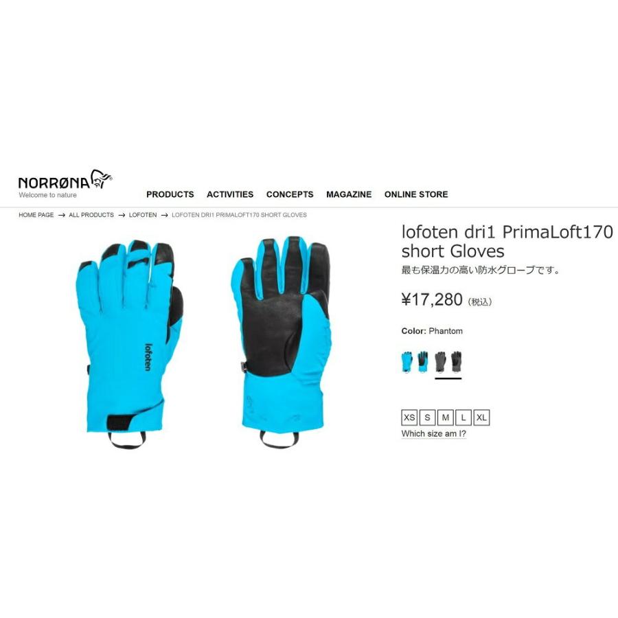 NORRØNA dri グローブ Norrona lyngen dri1 Gloves / ノローナ リンゲンドライ1グローブ